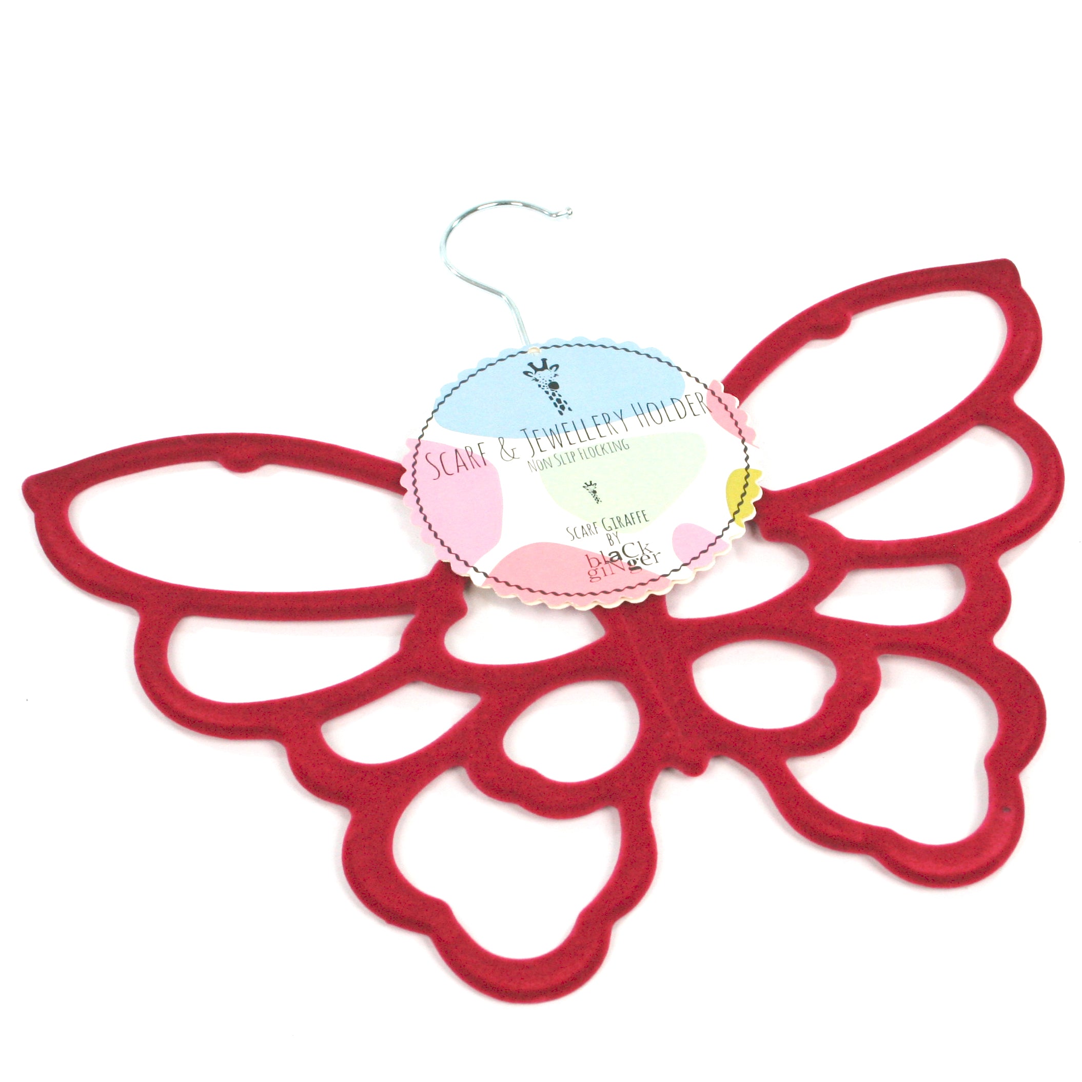 Butterfly Scarf Hanger - Space Saving Closet Organizer for Scarves, Shawls & Accessories | Perfect for Bedroom, Closet & Travel Storage