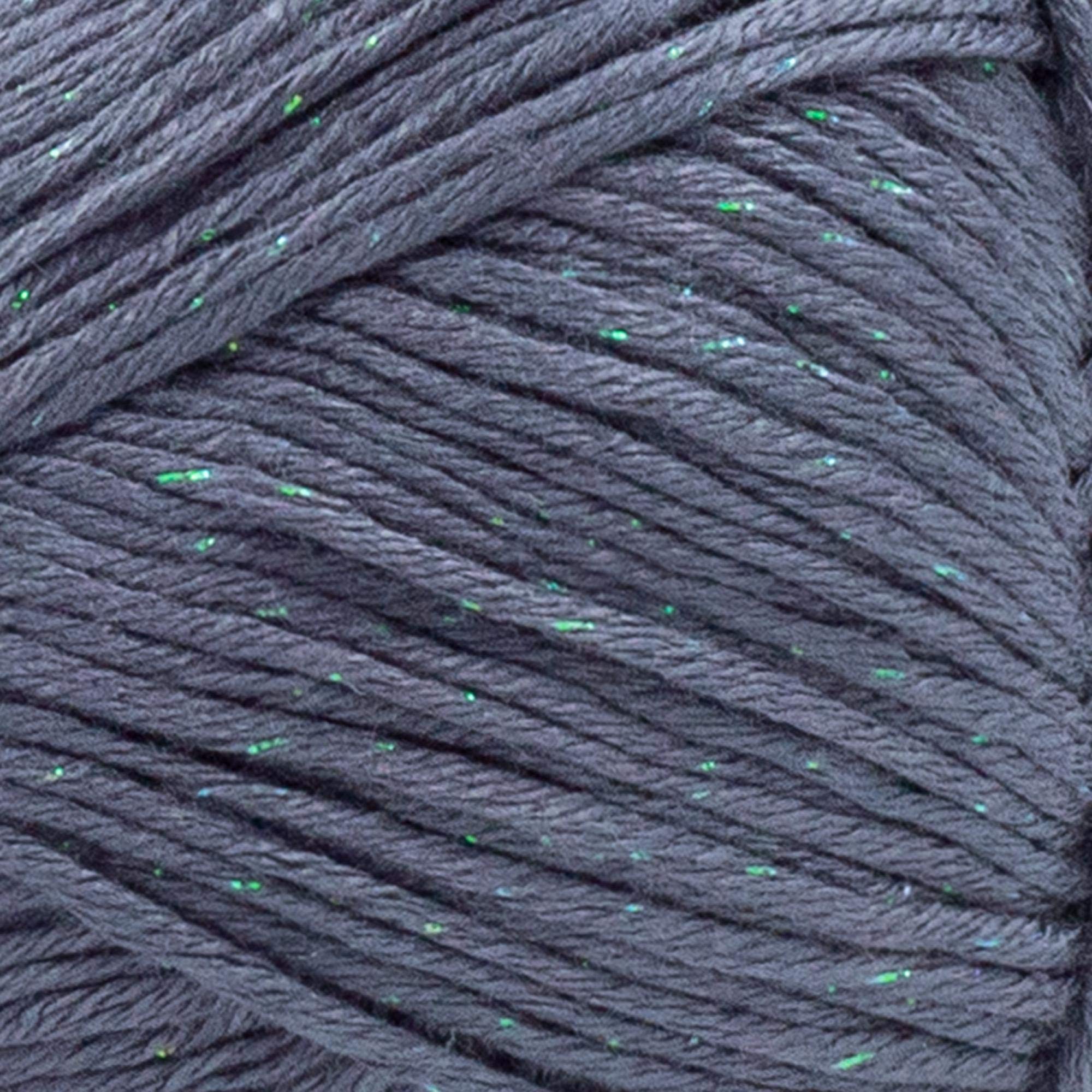 Lion Brand Yarn Truboo Sparkle Yarn - Thunder Color, 1 Skein (100g) - Soft Shimmering Bamboo Rayon Blend for Crochet & Knitting Projects, DIY Scarf, Shawl, Baby Blanket Making