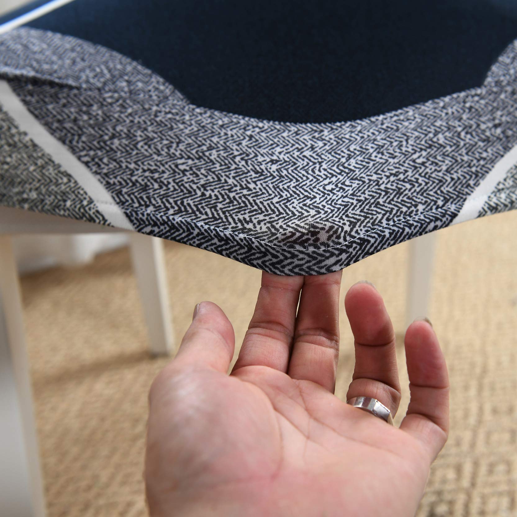 YURASIKU 1/2/4/6PCS Waterproof Printed Stretchable Chair Covers - Removable & Washable Dining Chair Slipcovers for Banquet, Hotel, Restaurant & Home Use - Perfect for Parties, Weddings & Everyday Dining Protection