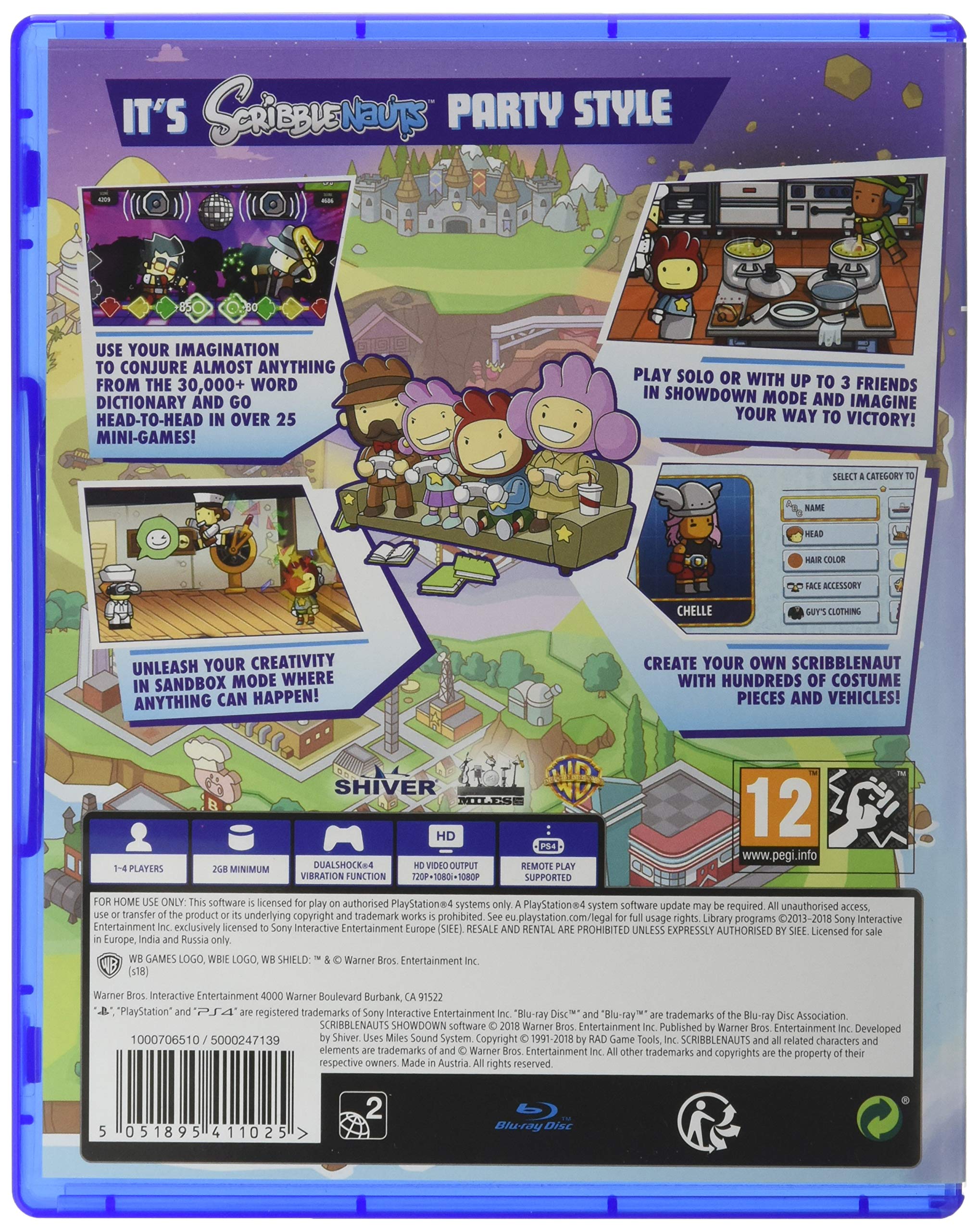 Scribblenauts Showdown - Fun Family Party Game for PS4 | Creative Puzzle Adventure | Multiplayer & Single Player Modes | Great for Kids & Adults