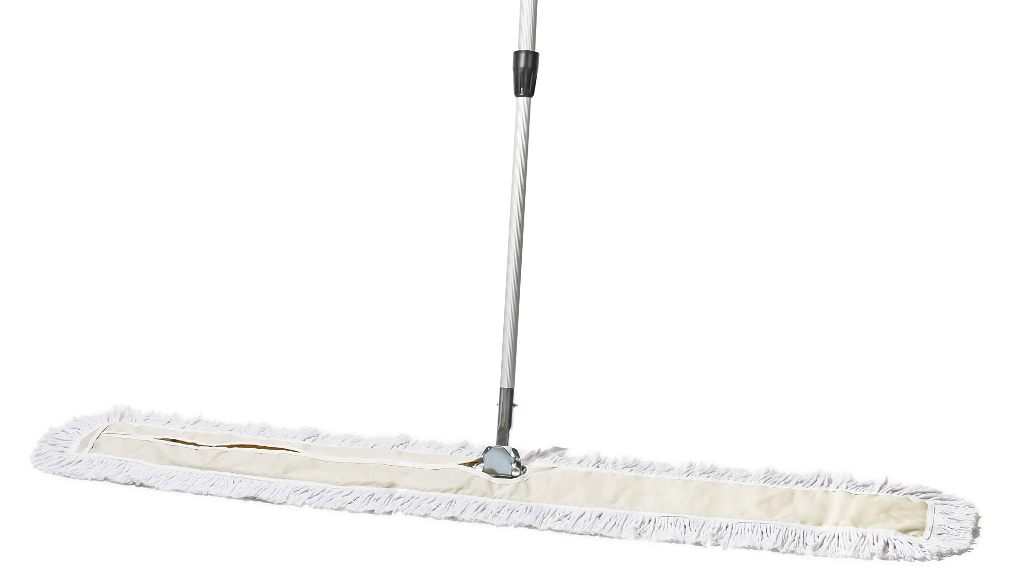 60 Inch Dust Mop with Extendable Metal Handle - 2 Mop Sets & 2 Refills Bundle for Hardwood Floors, Tile & Laminate - Long Reach Cleaning for Home, Office & Commercial Spaces