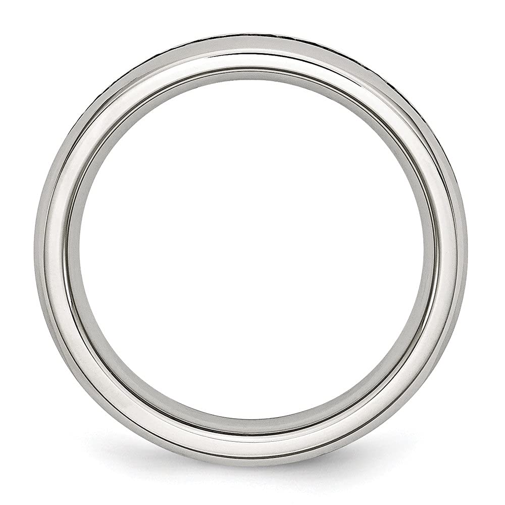 Stunning 4mm Round Cut Blue Cubic Zirconia Ring in Stainless Steel | Diamond2Deal | Elegant Jewelry for Women, Perfect for Weddings, Anniversaries & Special Occasions