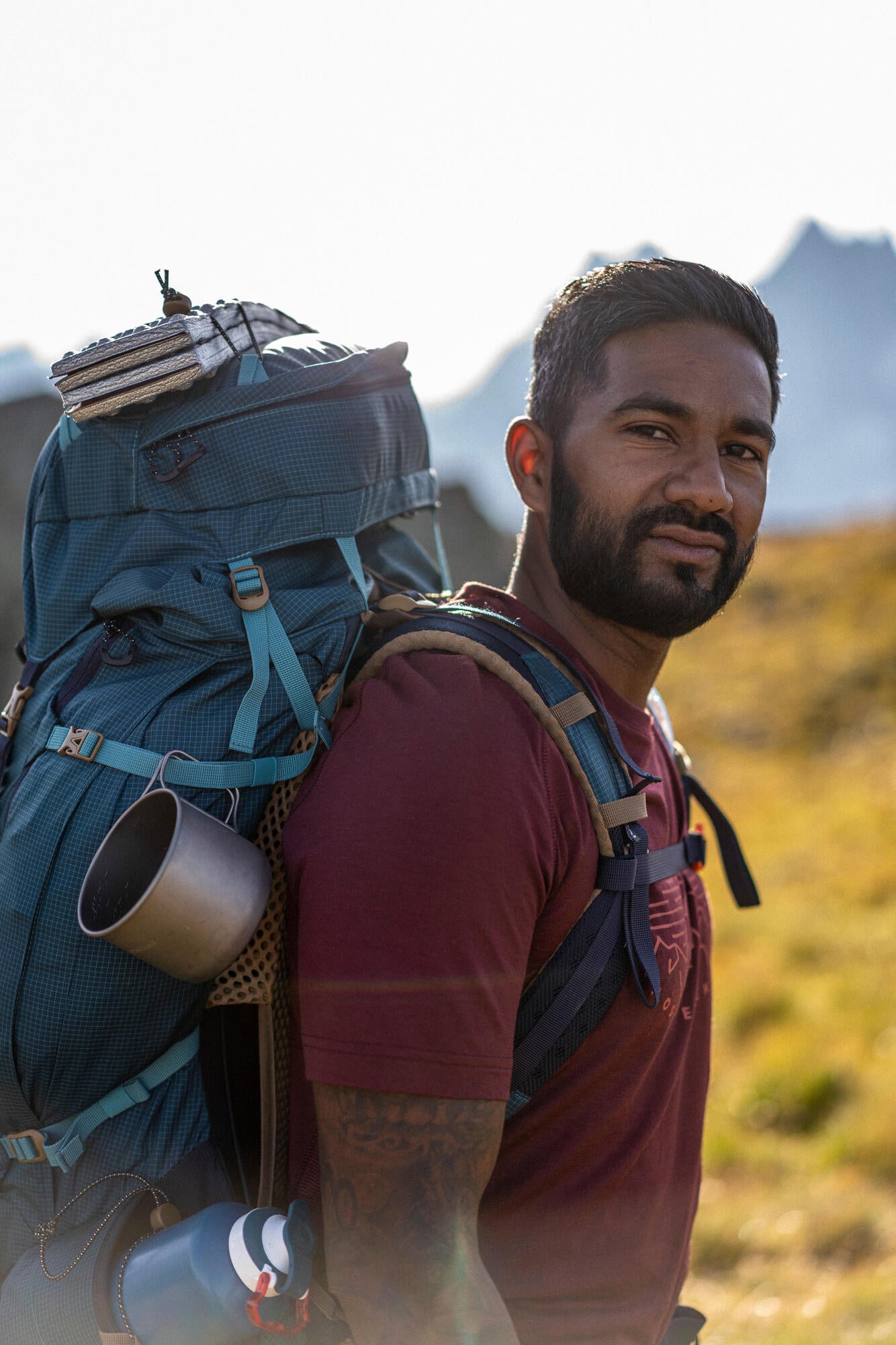 Simond MT500 Air 50+10L Men's Hiking Backpack - Lightweight & Durable for Outdoor Camping, Trekking & Travel Adventures