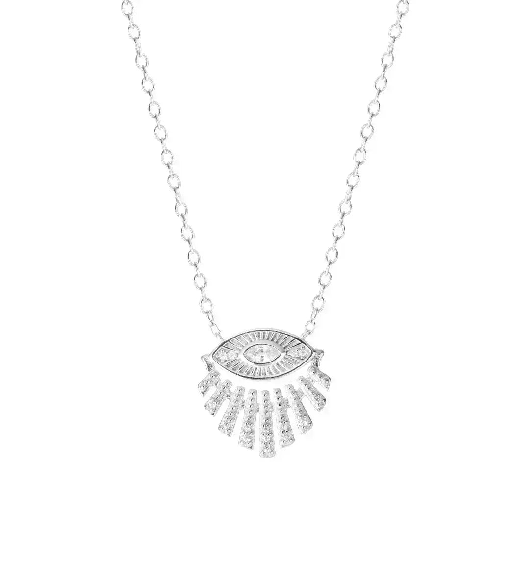 Elegant Mini Eye Pendant Necklace for Women - Dainty Gold & Silver Jewelry Gift for Her - Perfect for Everyday Wear, Parties & Special Occasions