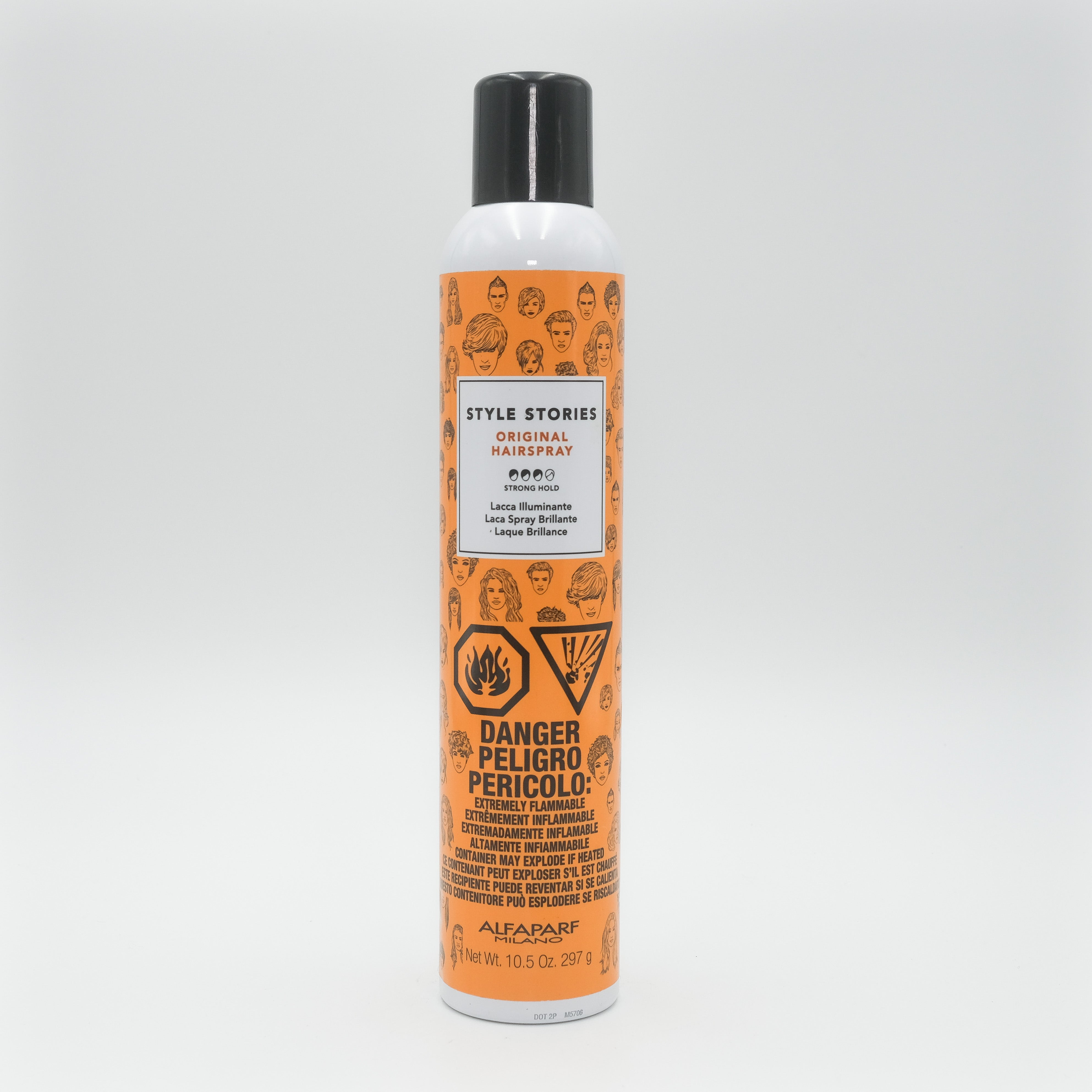 Alfaparf Milano Professional Strong Hold Hairspray 10.5 oz - Long Lasting Styling for Volume & Control - Perfect for Weddings, Events & Everyday Hairstyling