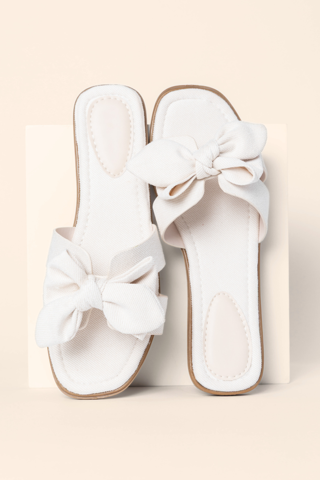 Reagan Ivory Bow Sandals for Women | Elegant Summer Wedding Shoes | Comfortable Block Heel Sandals for Brides, Bridesmaids & Special Occasions