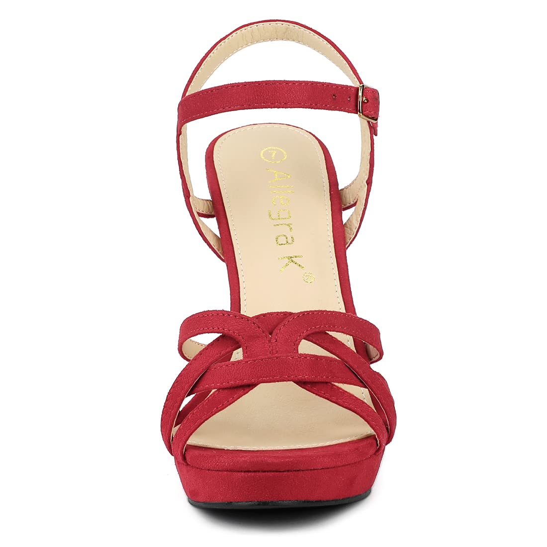 Allegra K Women's Strappy Platform Heels - Sexy Stiletto Sandals for Party, Wedding & Evening Wear - Comfortable High Heel Dress Shoes for Women