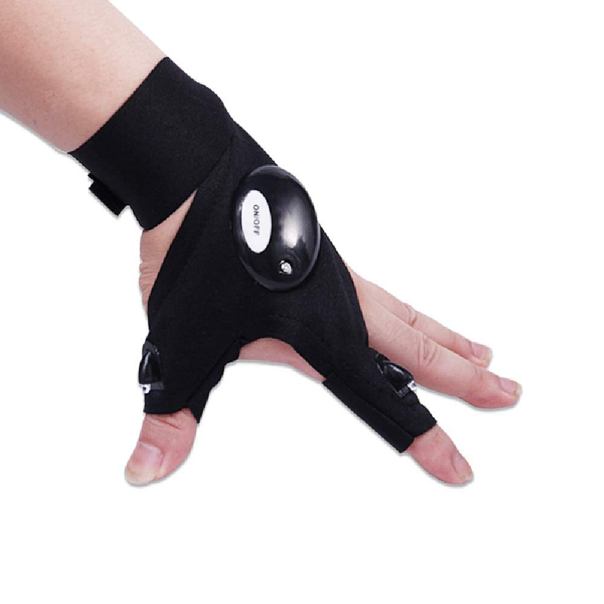 LED Flashlight Gloves - Hands-Free Lighting for Camping, Hiking & Night Work - Rechargeable & Waterproof Work Gloves for Outdoor Activities