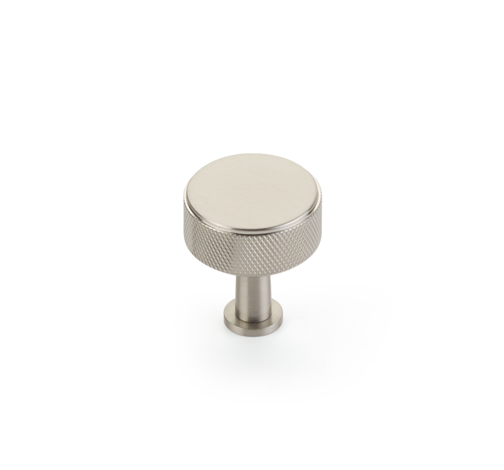Brushed Nickel Maison Knurled Drawer Pulls and Cabinet Knobs with Optional Backplate - Modern Hardware for Kitchen Cabinets, Dressers & Furniture DIY Upgrade