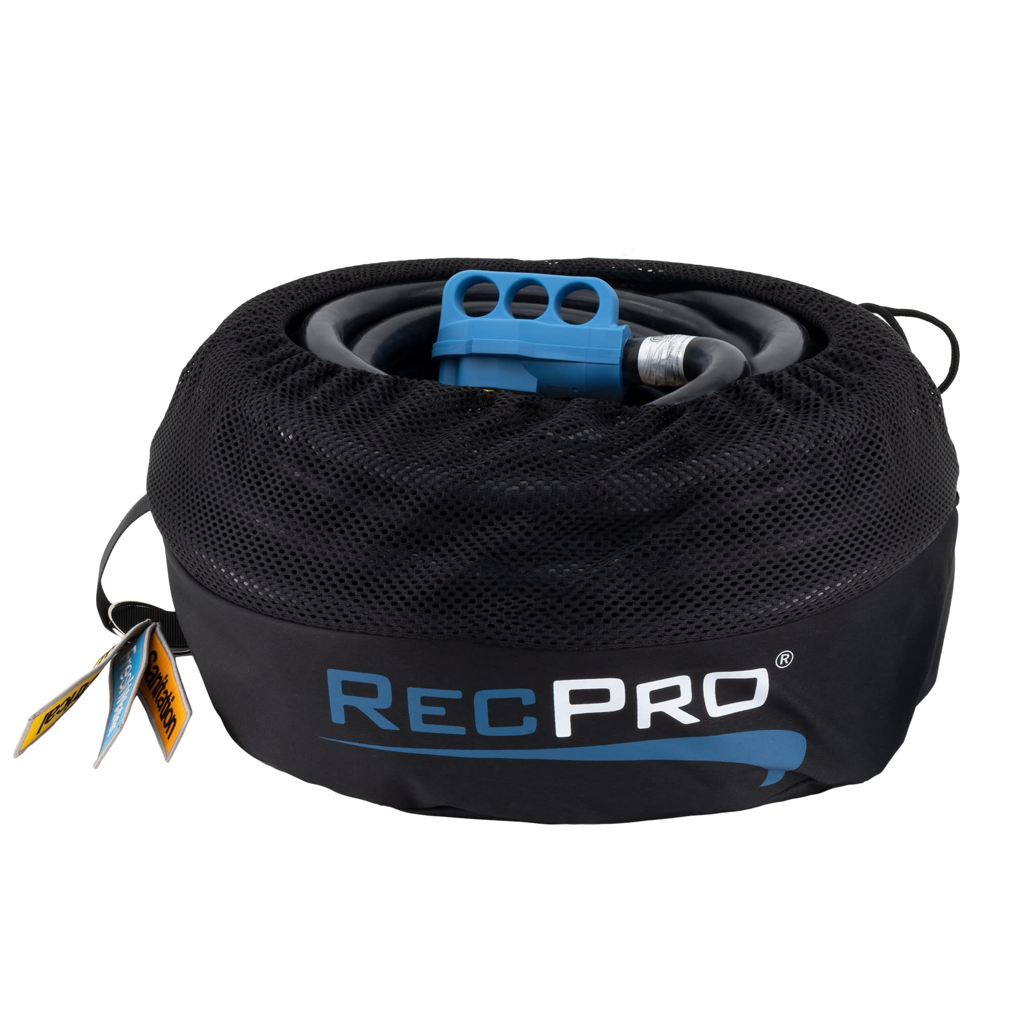 RecPro RV Storage Bag with Organization Tags - Heavy Duty Waterproof Camping Gear Organizer for Extension Cords, Sewer Hose & Accessories | Perfect for RV Travel, Camping Trips & Outdoor Adventures