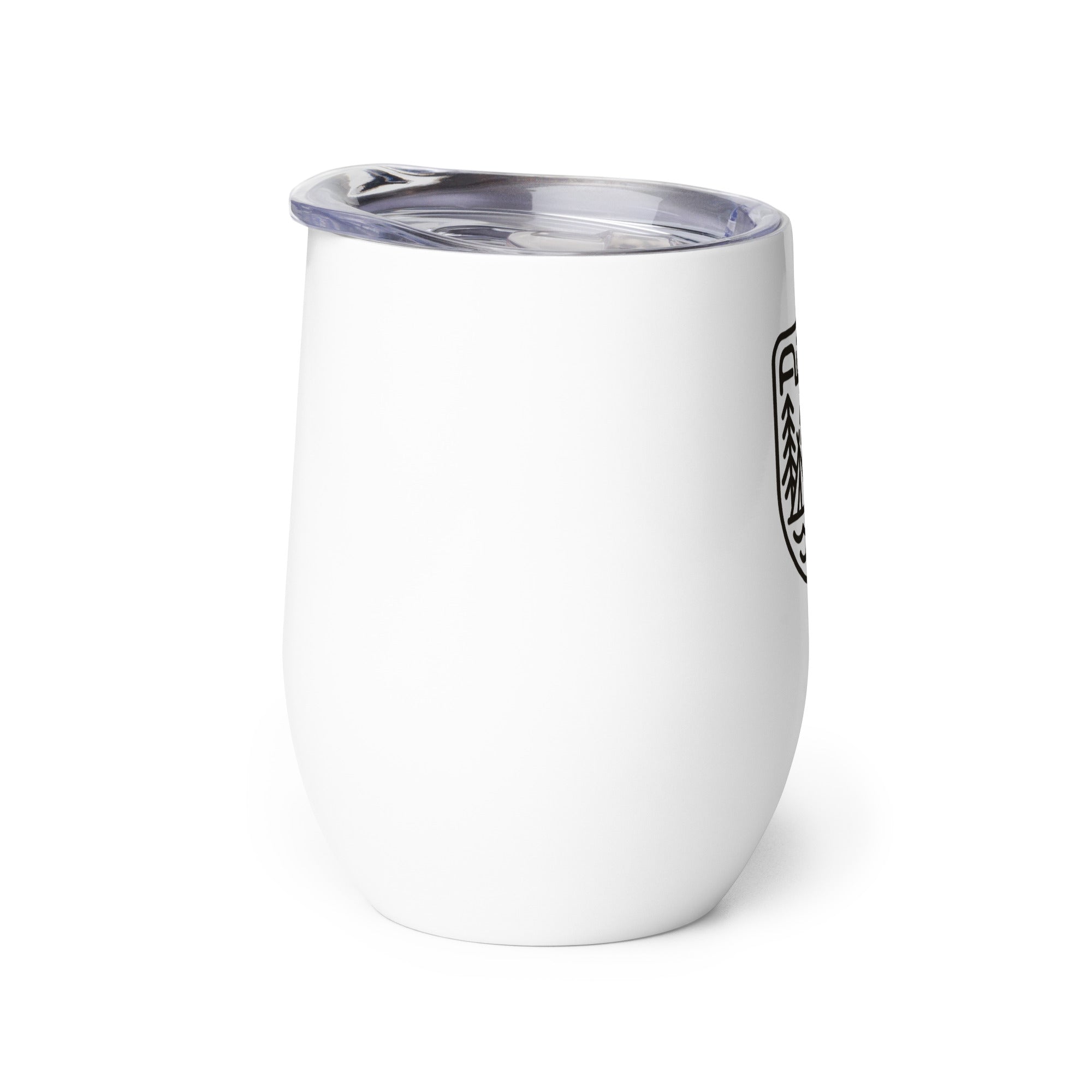Backwoods Insulated Wine Tumbler with Lid - 16oz Stainless Steel Stemless Wine Glass for Outdoor, Camping, Picnics & Travel - Leakproof & Sweatproof Design for Chilled Beverages