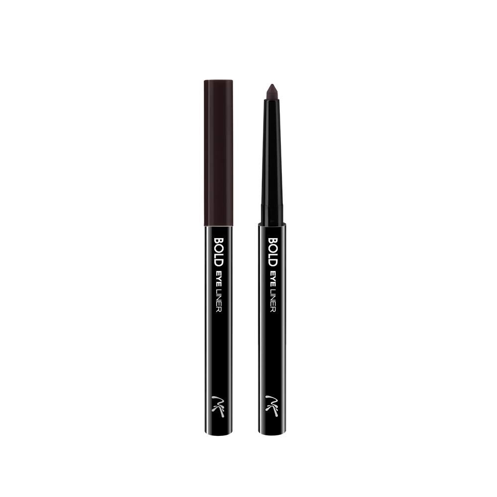 Nicka K BOLD Waterproof Eyeliner Pencil - Dark Brown (AA062) for Long-Lasting Smudge-Proof Makeup | Perfect for Everyday Wear, Parties & Special Occasions