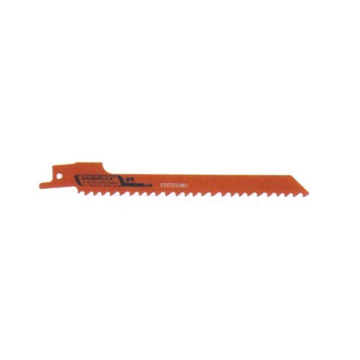Bahco 3840-150-4/6-SC-5P 4/6 TPI Bimetal Reciprocating Saw Blades with Precision-Ground Teeth, 6-Inch Length, 5-Pack - Ideal for Cutting Metal, Wood, and Plastic in Construction and DIY Projects