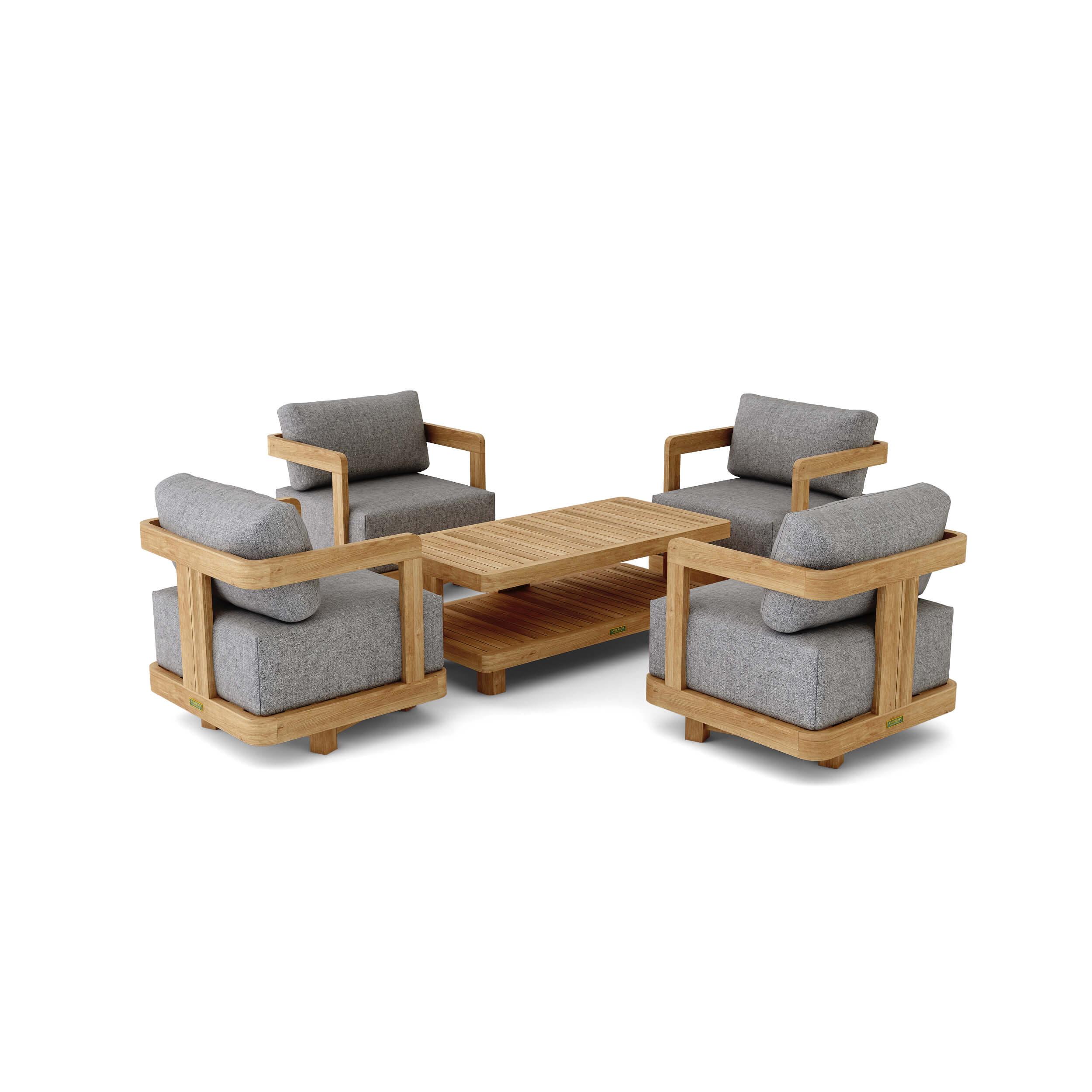 Granada 5-Piece Deep Seating Patio Furniture Set - Outdoor Wicker Sofa Sectional with Cushions for Backyard, Poolside & Garden Relaxation