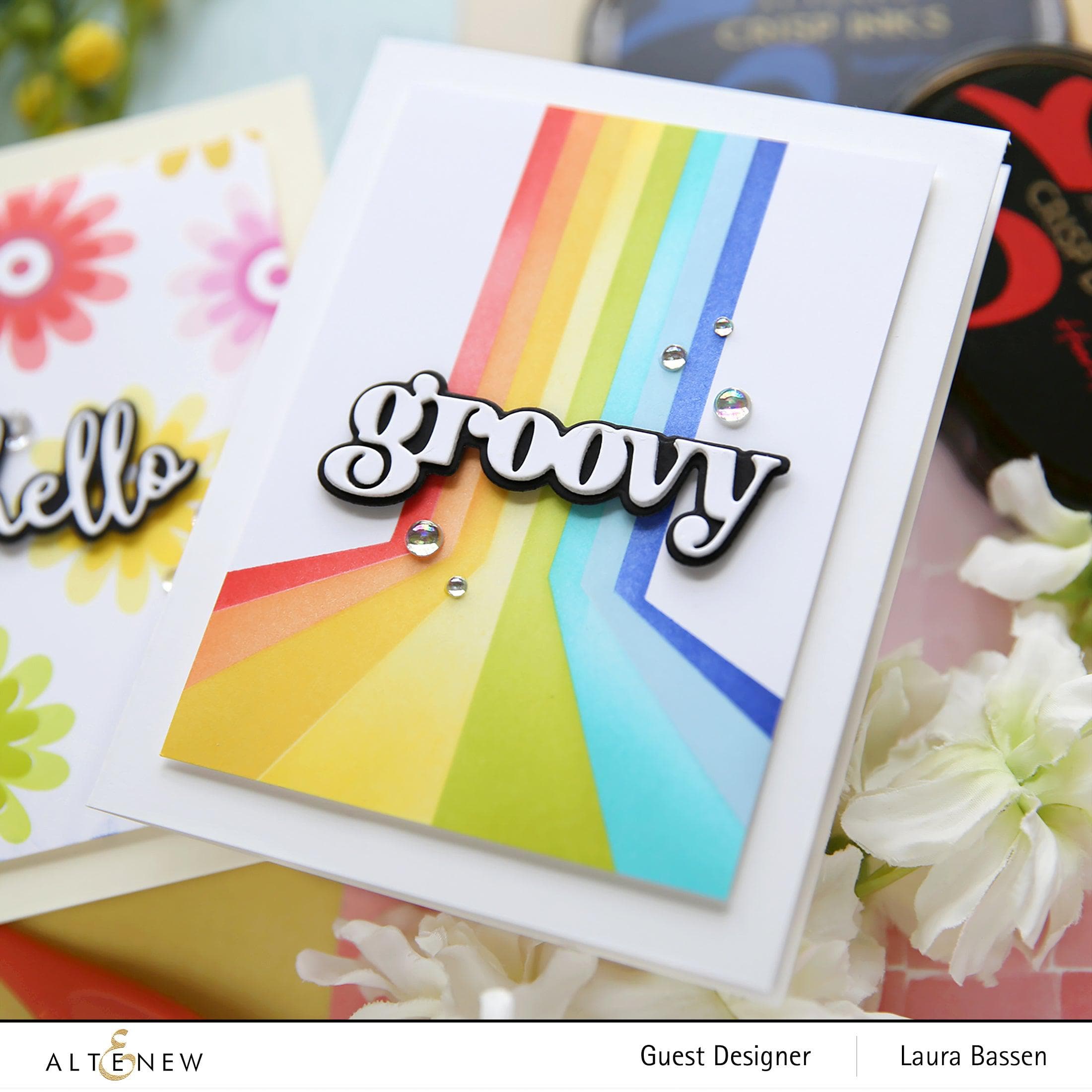Far Out Phrases Die Set for Card Making - Scrapbooking, DIY Greeting Cards, and Paper Crafting