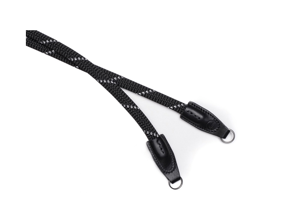 Leica Rope Strap - Reflective Black Camera Neck Strap (100cm/39.4in) for DSLR & Mirrorless Cameras - Perfect for Outdoor Photography, Travel & Adventure