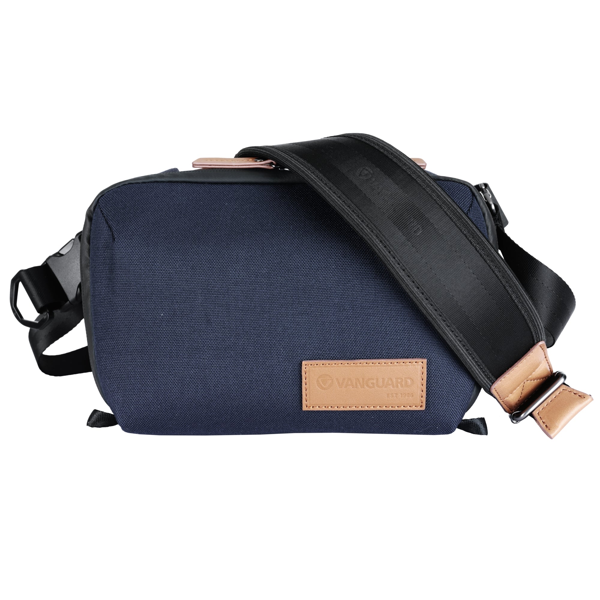VEO City CB24 NV Crossbody Camera Bag for Women & Men - Waterproof & Anti-Theft Travel Shoulder Bag - Navy Blue - Perfect for Travel, Hiking, and Everyday Use