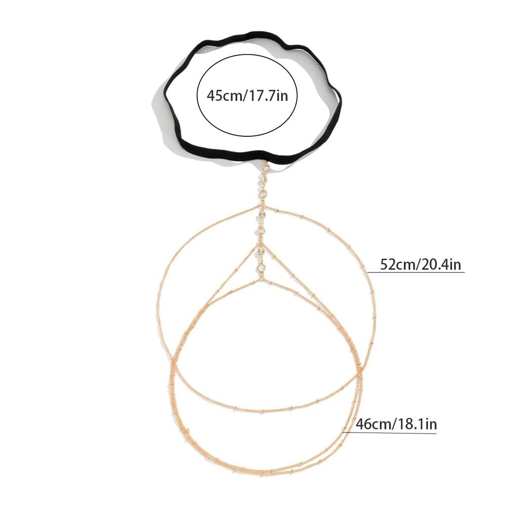 Adjustable Elastic Leg Chain for Women - Stylish Multilayer Tassel Body Jewelry, Beach Dress Decoration | Perfect for Summer Outfits, Music Festivals & Boho Fashion