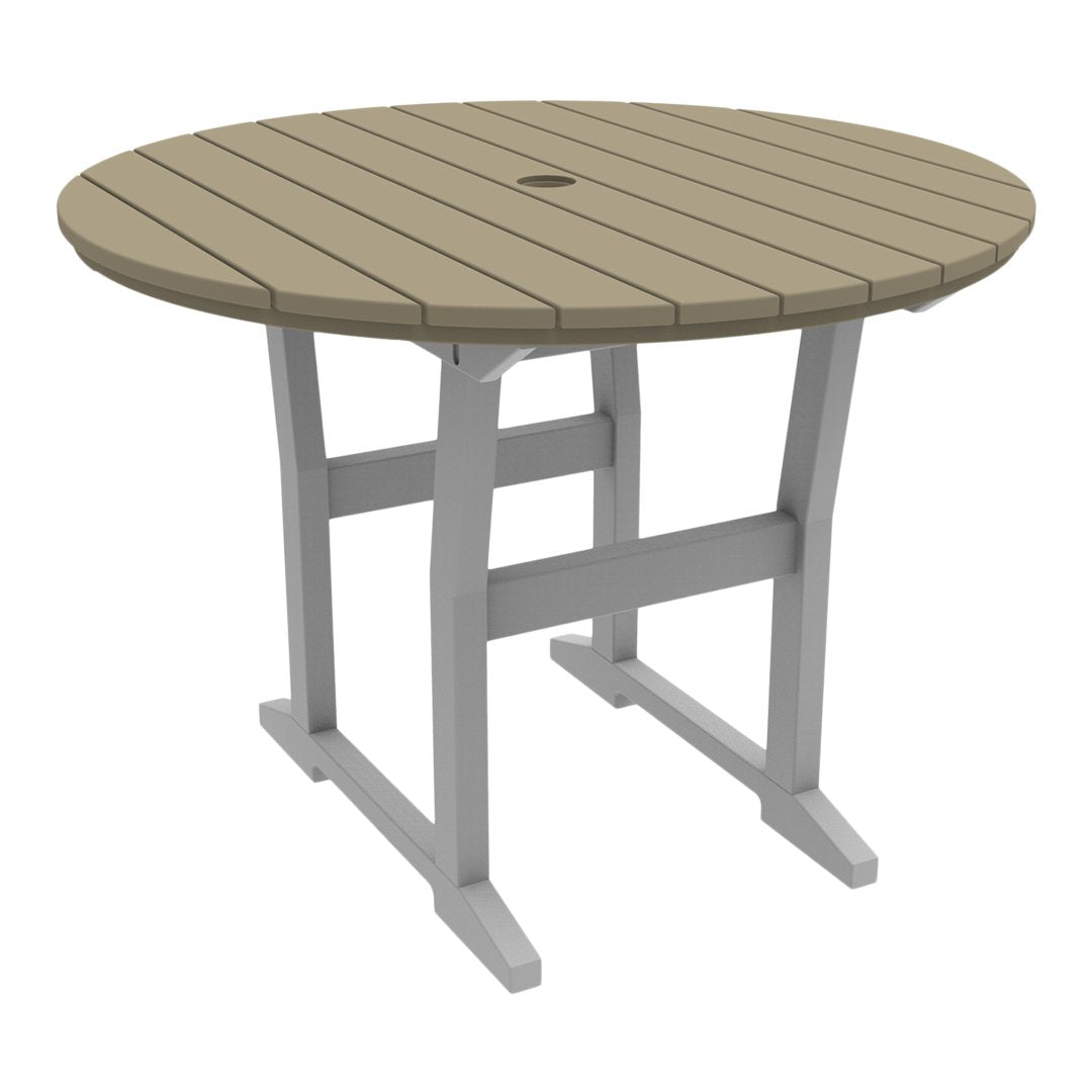 Coastline Cafe Round Dining Table - 36 Inch Modern Kitchen Table for Small Spaces, Breakfast Nook & Apartment - Perfect for Coffee Shops, Restaurants & Home Decor
