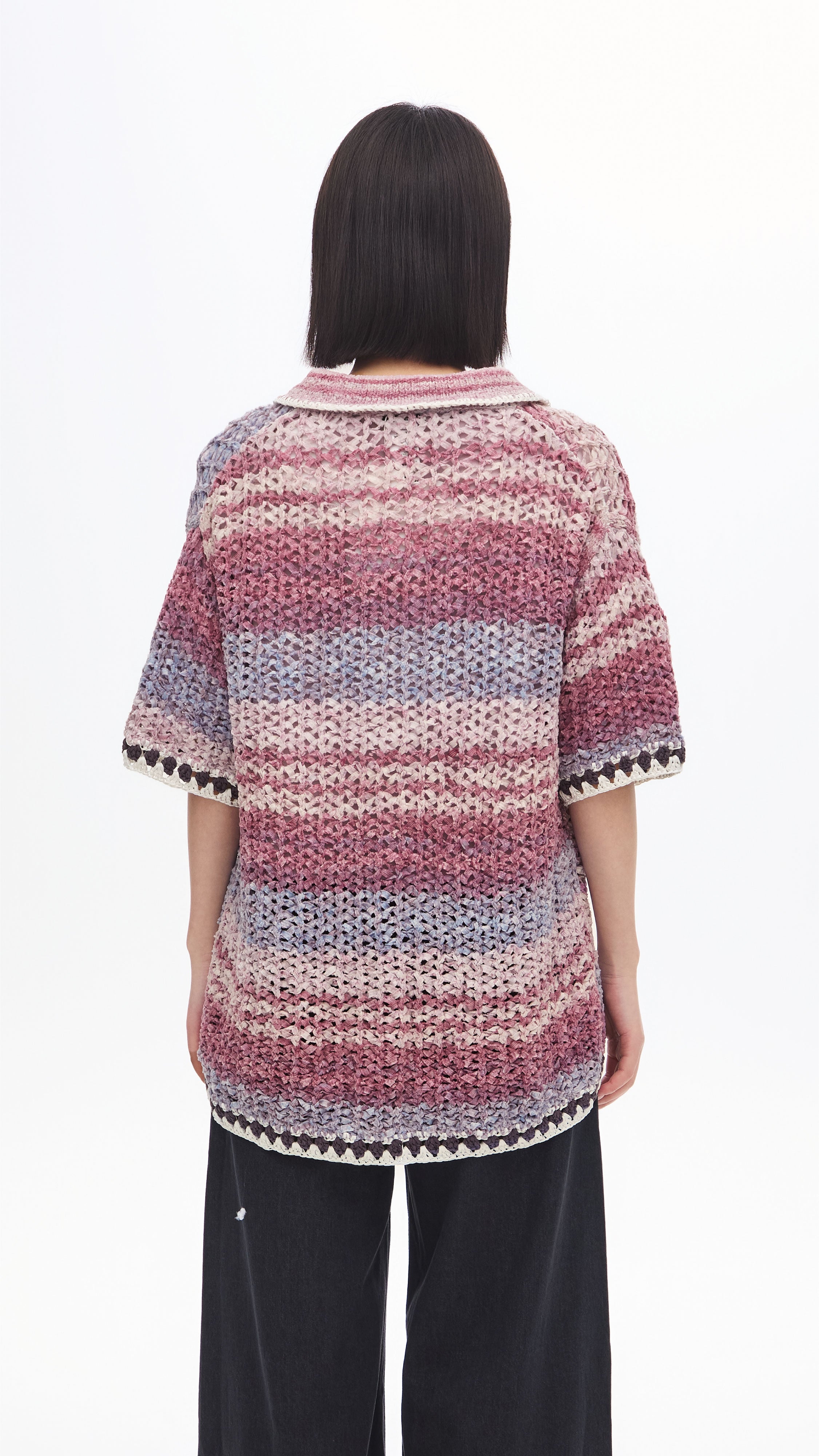 Stylish Knitted Space Dye Open Collar Cardigan Sweater for Women | Cozy Fall & Winter Fashion | Perfect for Office, Date Night & Casual Outings