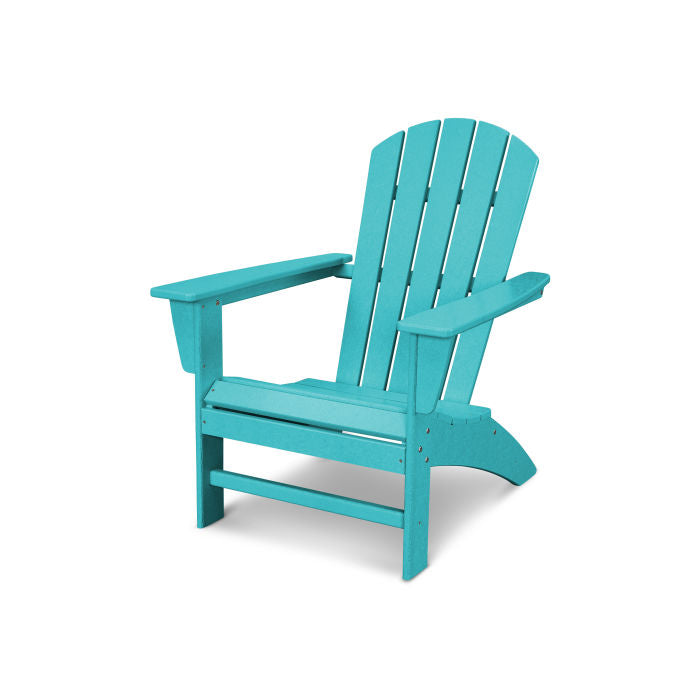 Durable POLYWOOD Nautical Adirondack Chair - All-Weather Outdoor Furniture for Patio, Poolside & Beach Relaxation