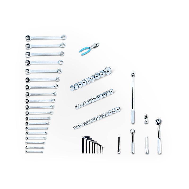Wright Tool 199 - 75 Piece Metric Apprentice Tool Set for Mechanics & DIY Projects | Professional Grade Hand Tools for Automotive Repair & Home Improvement