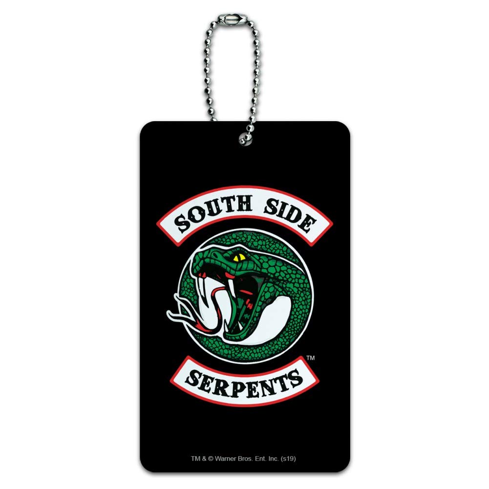 Riverdale South Side Serpents Themed Luggage Tag - Durable Suitcase ID Card for Carry-On Bags - Perfect for Travel, Cosplay, and TV Show Fans