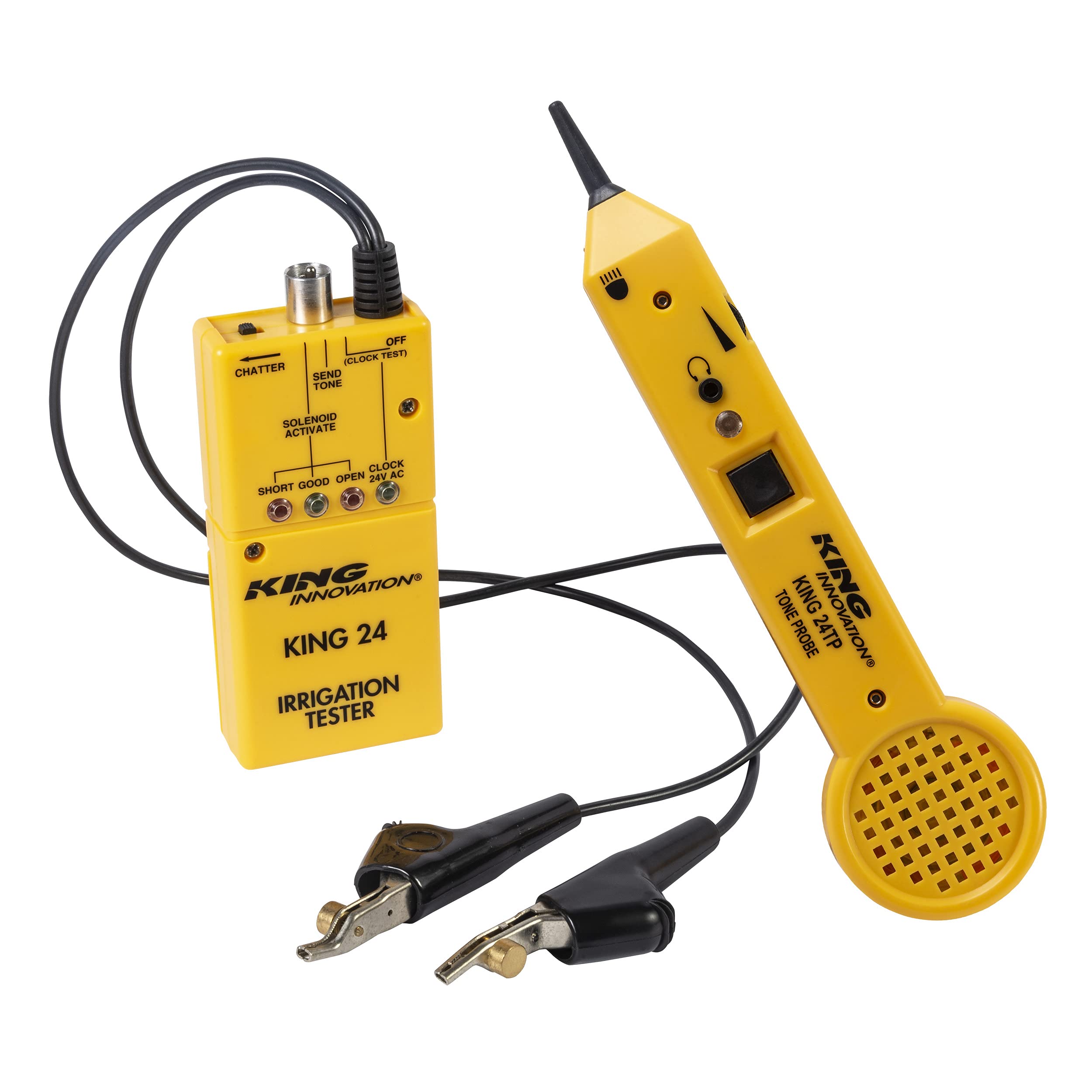 King Innovation 42025 Professional Irrigation Tester & Moisture Probe Combo Kit - Perfect for Lawn Care, Garden Maintenance, and Agricultural Irrigation Systems