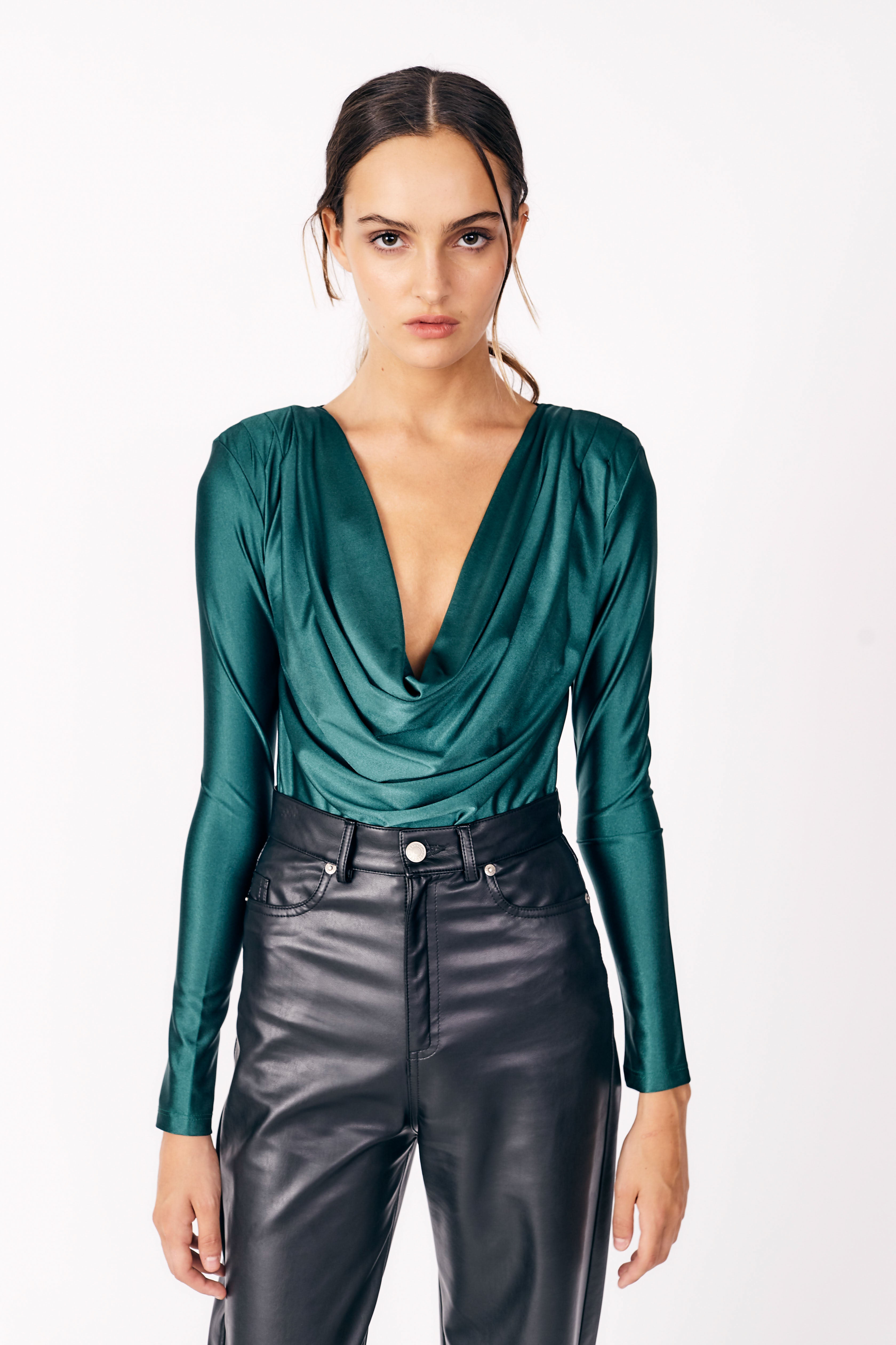 Horizon Bodysuit for Women - Seamless Stretchy Comfortable T-Shirt Bodysuit - Perfect for Layering, Casual Wear & Everyday Outfits