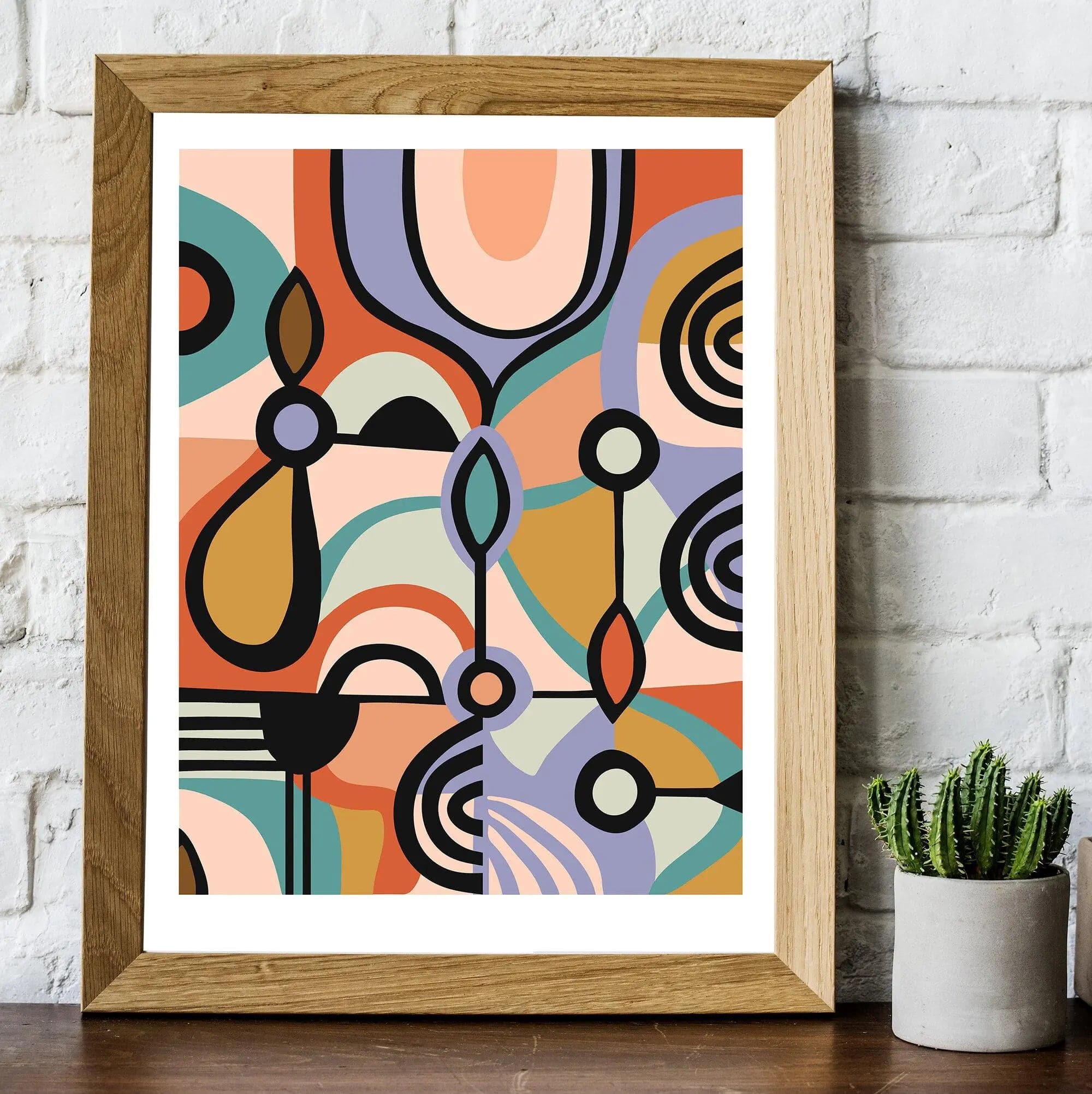 Modern Abstract Wall Art Print - Contemporary Home Decor for Living Room, Bedroom & Office - Premium Canvas Painting for Stylish Interiors