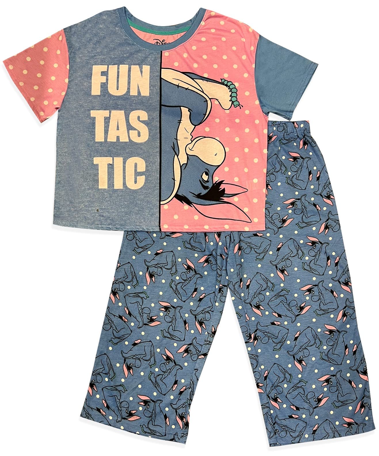 Women's Cheer Bear, Thumper & Igor Short Sleeve Pajama Pant Sets - Cozy Sleepwear for Relaxing Nights at Home