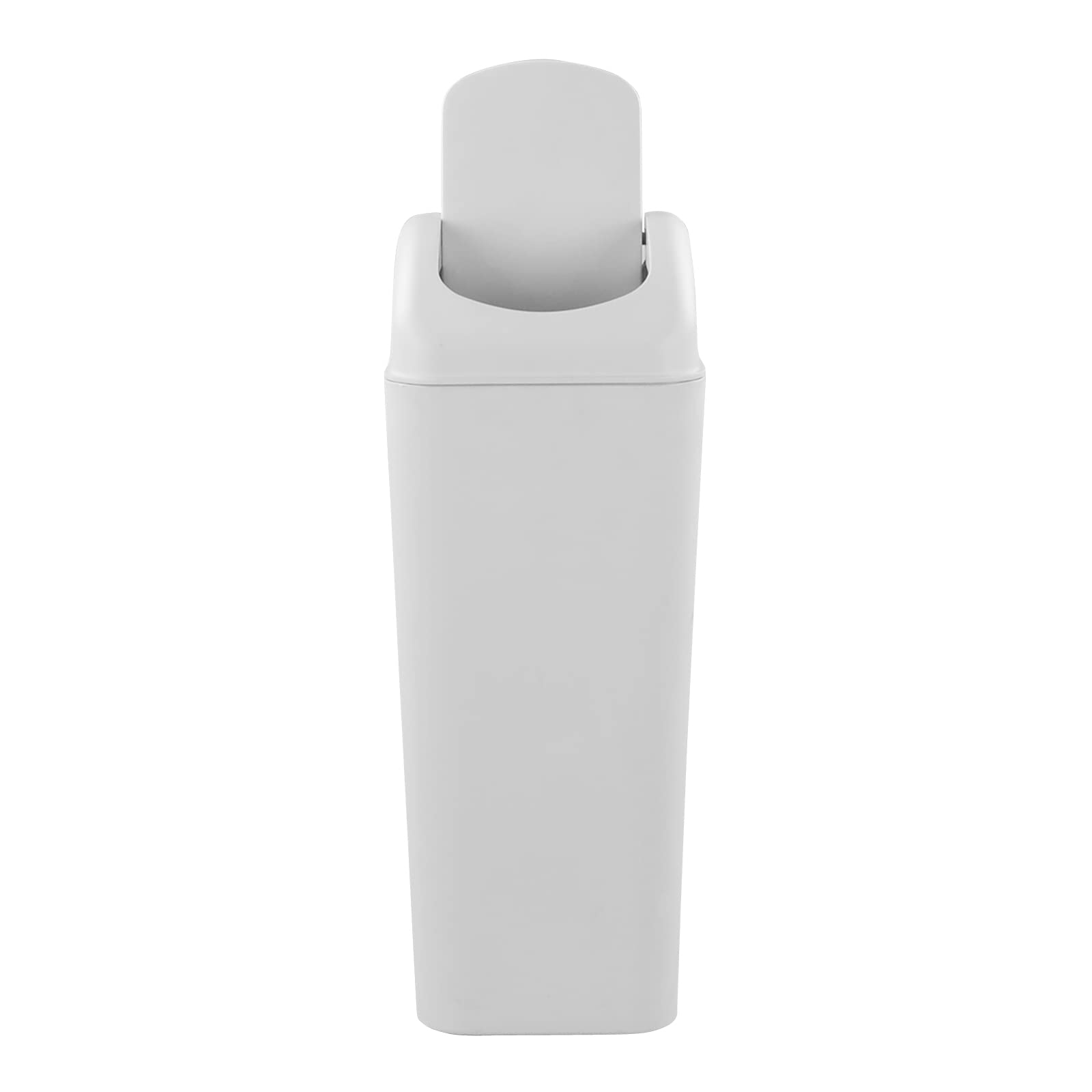 Xyskin 3.5 Gallon Plastic Trash Can with Swing Lid - Odor-Proof Bathroom Garbage Bin for Home, Office & RV - Small Wastebasket with Touch-Free Design for Bathrooms, Kitchens & Bedrooms