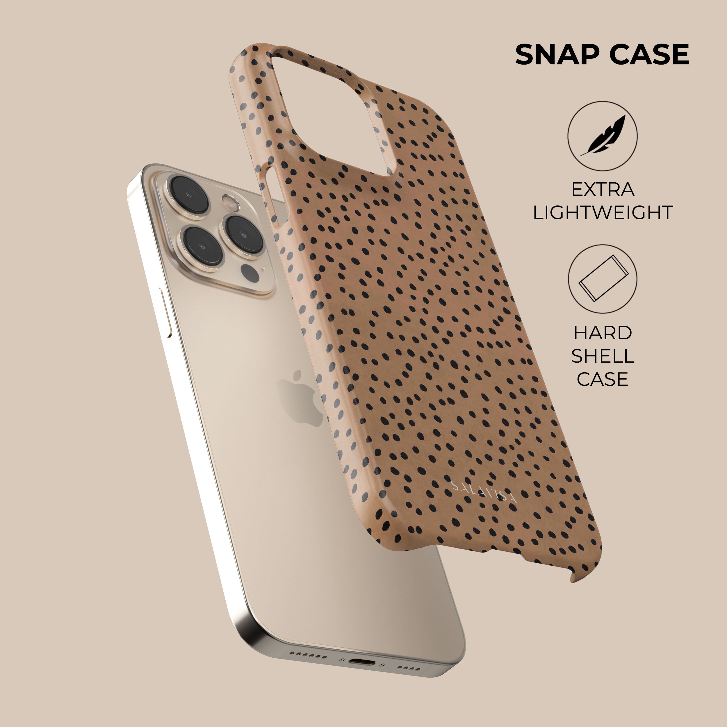 Stylish Orange Polka Dot Phone Case - Trendy Protective Cover for iPhone & Samsung - Perfect for Everyday Use, Travel & Gifting