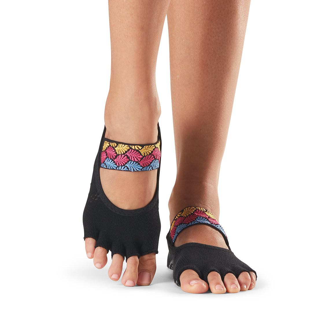 ToeSox Mia Grip Yoga Socks - Non-Slip Grip Socks for Pilates, Barre & Dance - Improve Balance & Stability During Workouts