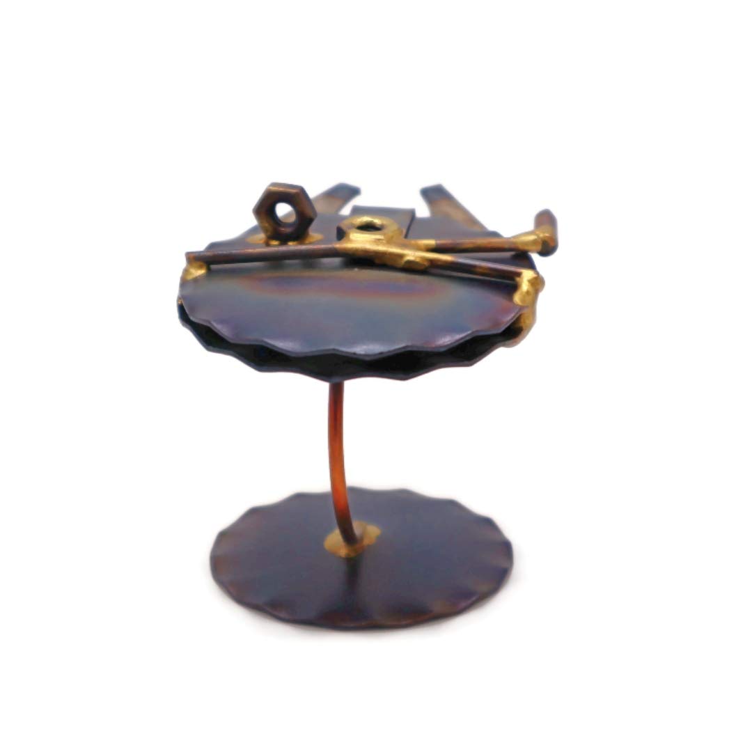 Millennium Falcon Collectible Handmade Metal Art Figurine - Star Wars Desk Decor, Office Trophy, Unique Boss Gift, Home & Office Décor, Aircraft Model for Display & Collection | Perfect for Star Wars Fans, Movie Lovers & Sci-Fi Enthusiasts