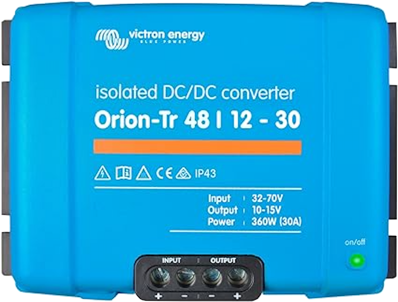 Orion TR Isolated DC-DC Converter 48V to 12V 30A 360W - Power Supply for RVs, Boats, Solar Systems & Off-Grid Applications