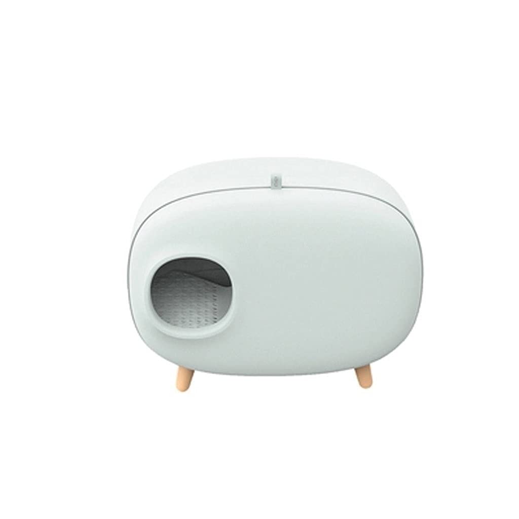 Eco-Friendly Reusable Cat Litter Box - Anti-Splash Hooded Pet Toilet with Semi-Closed Design | Green Pet Restroom for Indoor Cats | Perfect for Small Apartments & Multi-Cat Homes