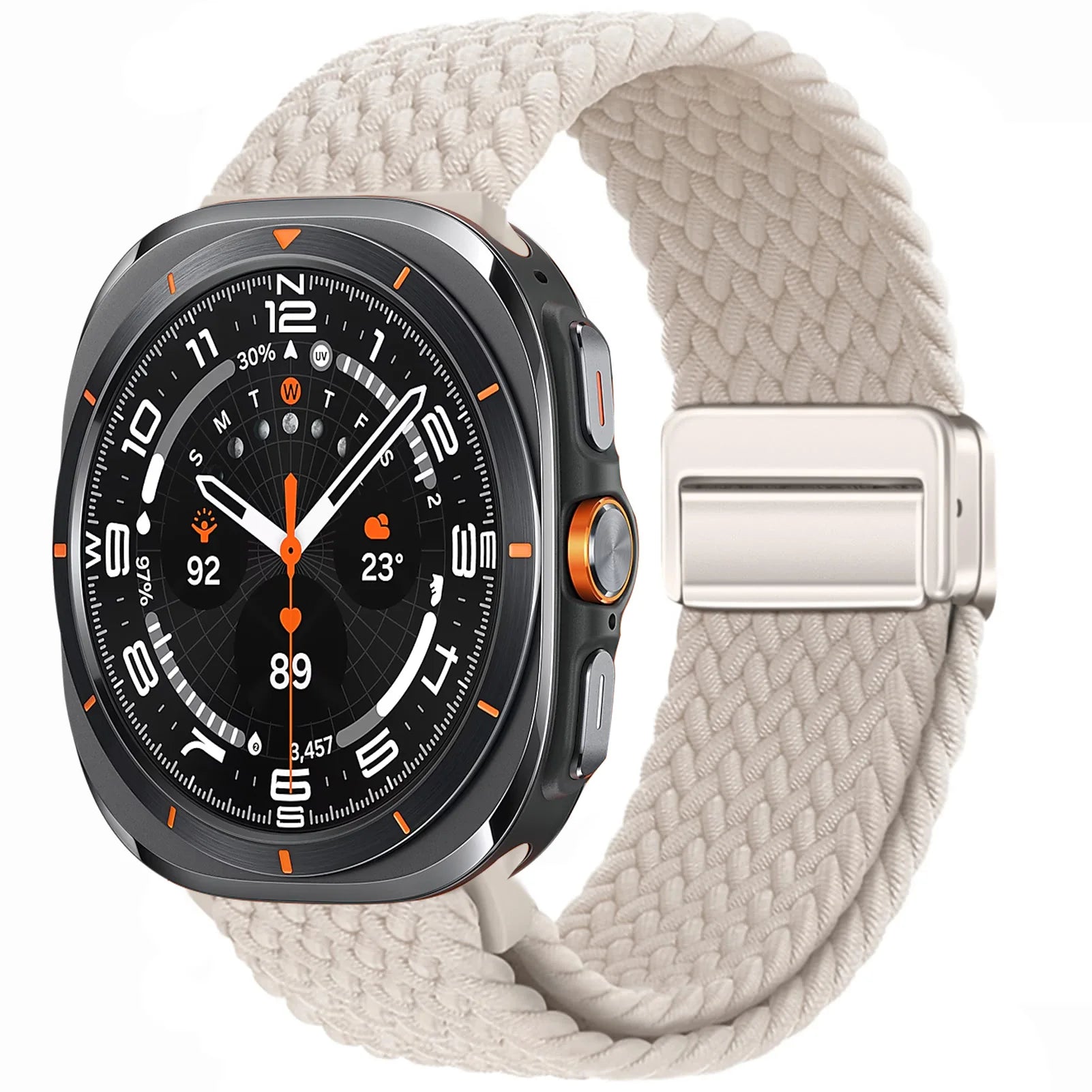 Braided Magnetic Loop Strap for Samsung Galaxy Watch Ultra - Durable & Adjustable Band for Sports, Workouts & Everyday Wear