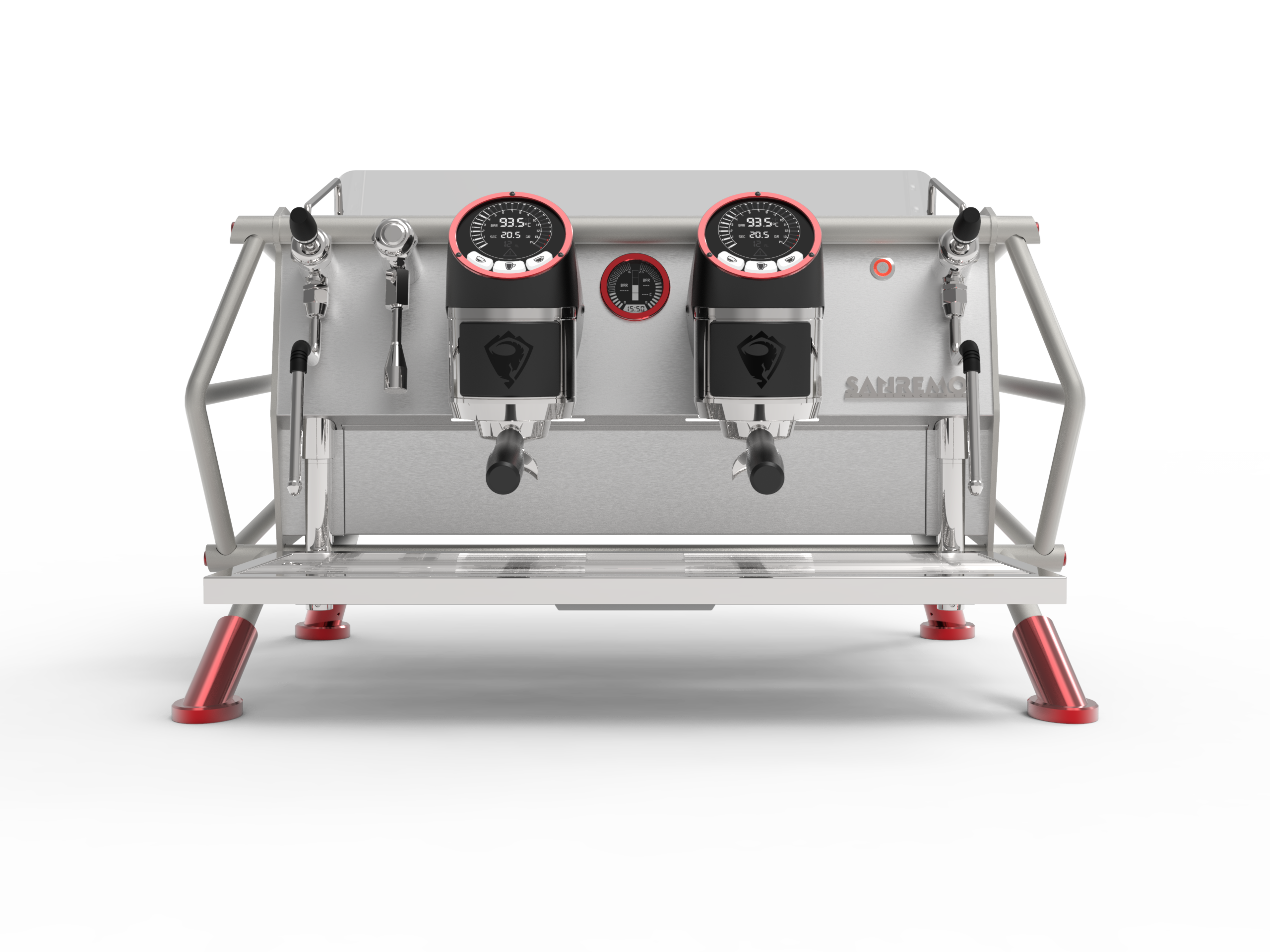 Sanremo Café Racer Naked Espresso Machine 2 Groups - Professional Commercial Coffee Maker for Cafes & Restaurants - Perfect for Specialty Coffee Shops & Baristas