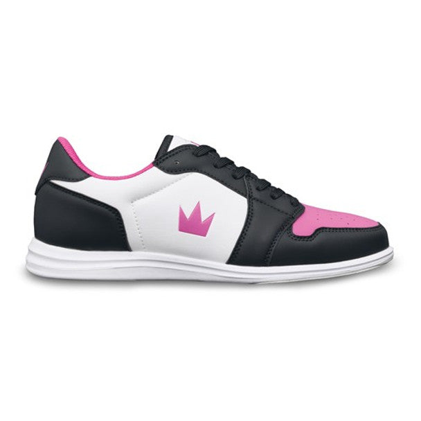 Brunswick Women's Lady Fanatic Bowling Shoes - Black & Pink | Lightweight & Comfortable for League Play & Casual Bowling