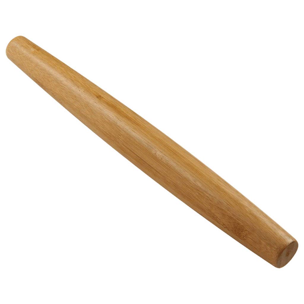 BYCDD 33cm Solid Wood Rolling Pin with Non-Stick Surface - Perfect for Baking Cookies, Pies, Puff Pastry & More - Ideal for Home Bakers & Professional Kitchens