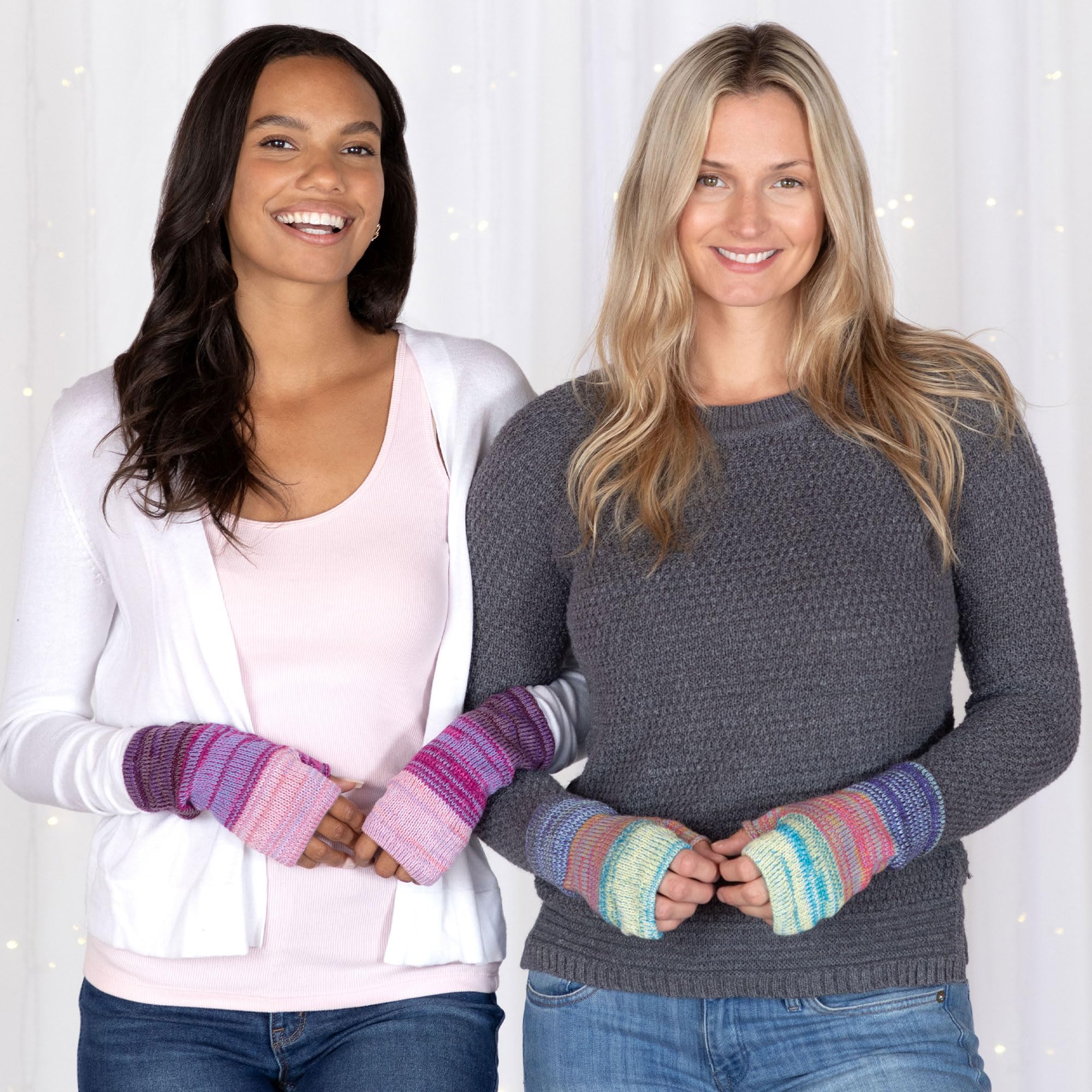 Warm Alpaca Fingerless Gloves for Women - 100% Super Soft Handmade Fair Trade Mittens - Perfect for Typing, Texting & Cold Weather - Cozy Winter Accessory