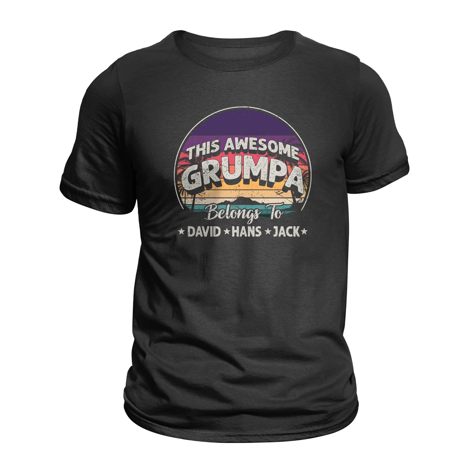 Custom Dad Shirt with Kids Names - Personalized Father's Day Gift for Men - Perfect for Birthday, Father's Day & Family Events