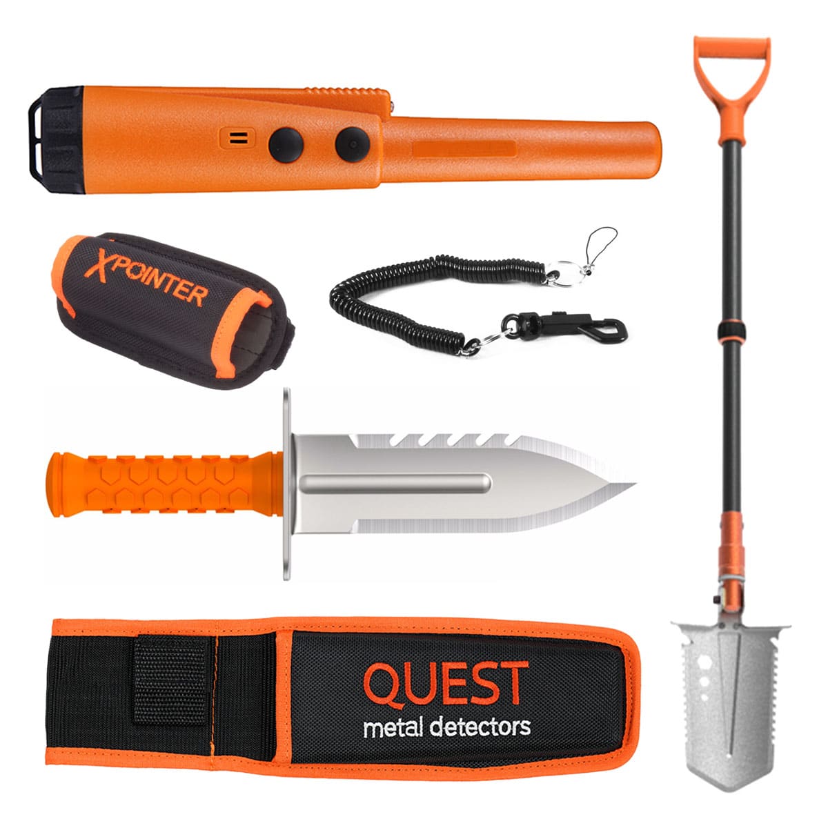 Original Title: Quest XPointer Land Orange with Diamond Digger Tool Left and Spade   Optimized Title: **Quest XPointer Land Orange Metal Detector with Diamond Digger Tool & Spade – Perfect for Treasure Hunting, Beach Combing & Outdoor Adventures**