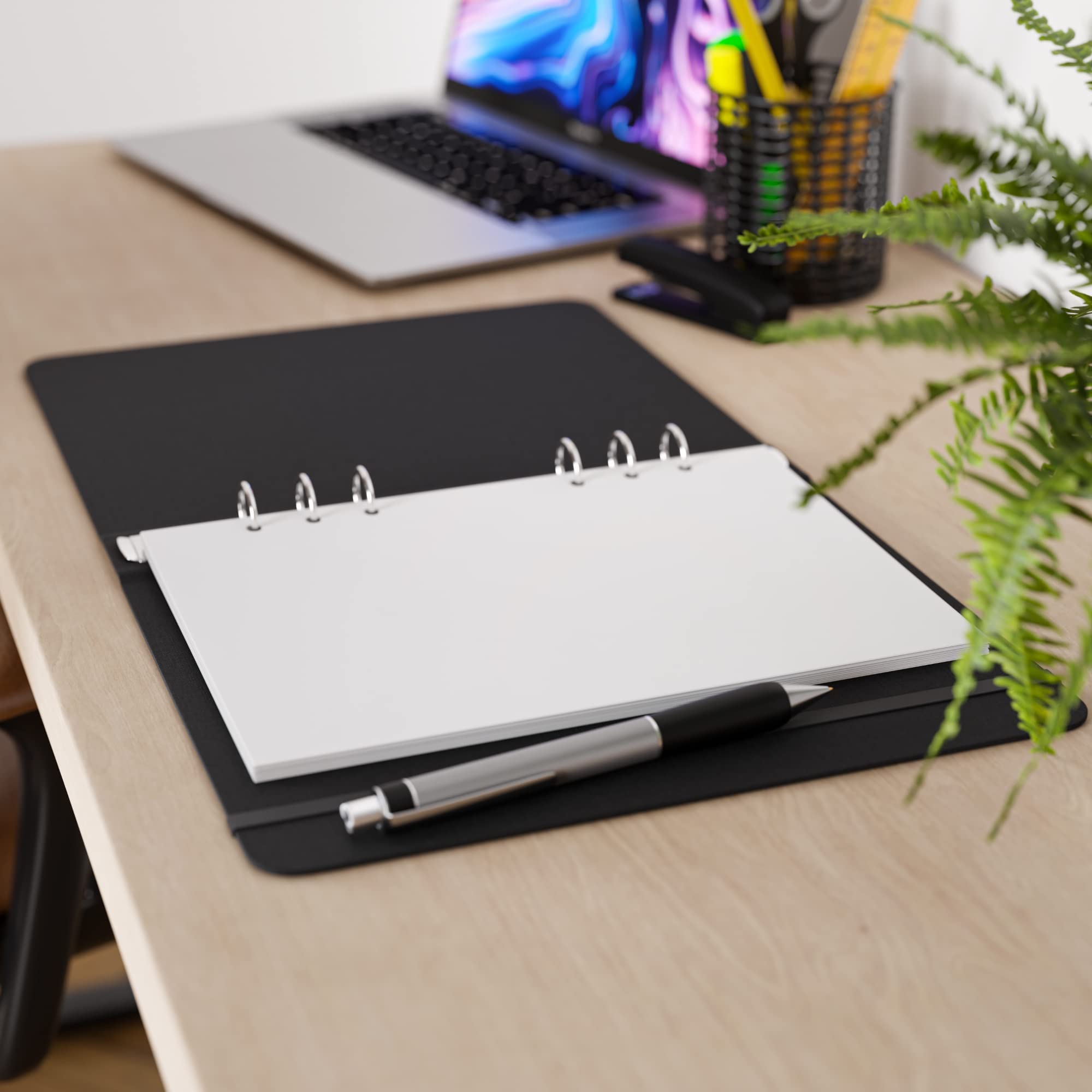Premium A5 Blank Paper - 120 GSM, 6-Hole Punched, 200 Sheets (400 Pages) - 5.83