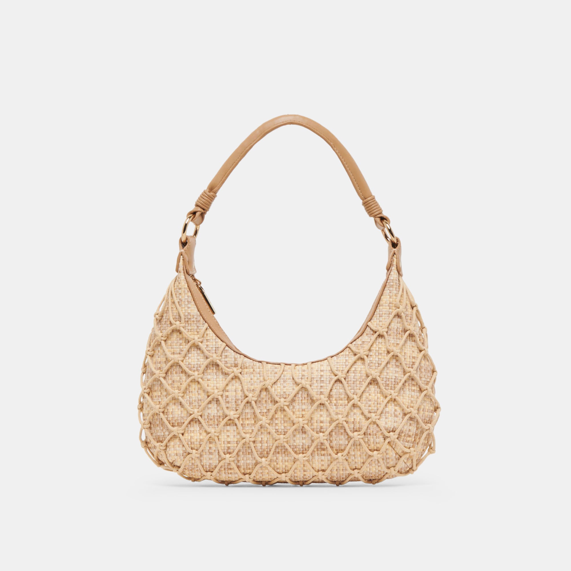 Stylish Positano Shoulder Bag in Natural Raffia - Perfect for Beach Outings, Summer Travel & Casual Everyday Use