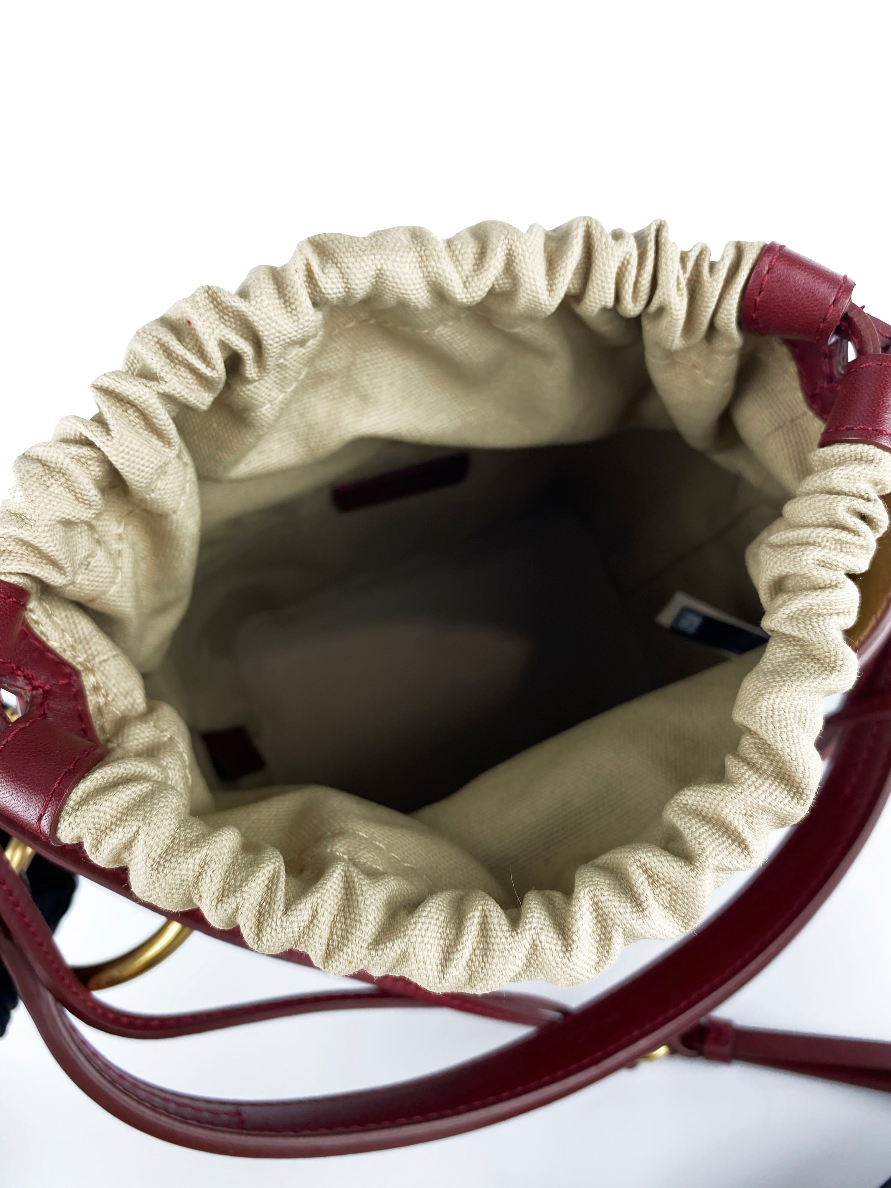 Chloe Burgundy Small Roy Bucket Bag - Premium Leather Crossbody Purse for Women, Fashionable Shoulder Handbag (Perfect for Work, Travel & Date Night)