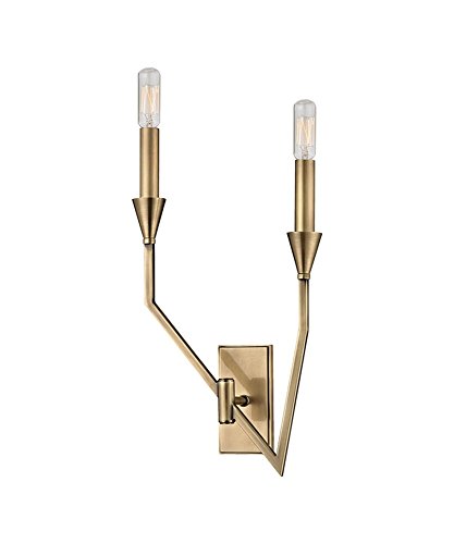 Hudson Valley Lighting 8502L-AGB Archie 2-Light Wall Sconce - 18