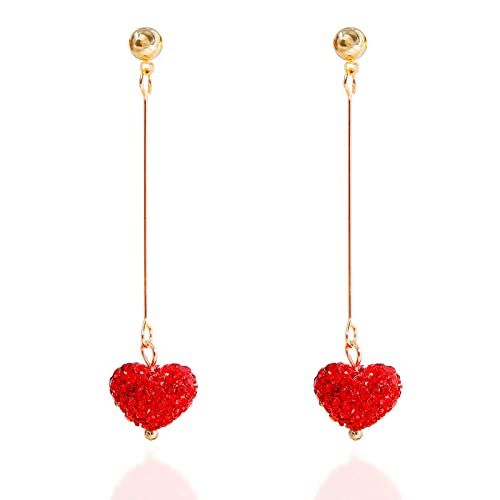 Long heart earring