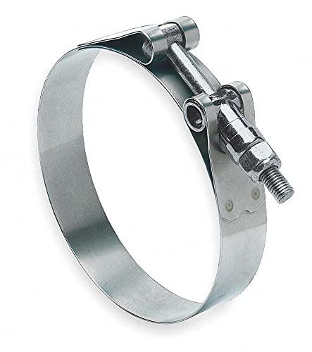 Premium 300 Stainless Steel T-Bolt Hose Clamp - Heavy Duty Clamping for Industrial & Automotive Use (Pack of 5, Size 300-110-200) - Perfect for Plumbing, Marine, and HVAC Applications